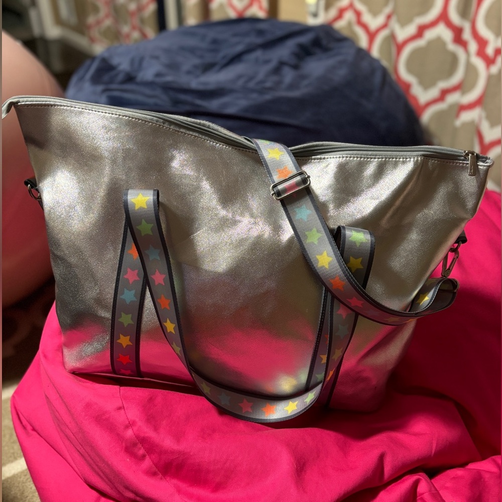 Top Trenz Silver Tote Bag